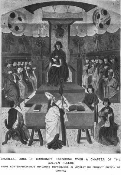 CHARLES, DUKE OF BURGUNDY, PRESIDING OVER A CHAPTER OF THE ORDER OF THE GOLDEN FLEECE