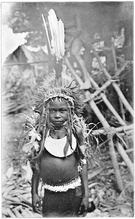 Young Girl Ornamented for Perineal Band Ceremony.