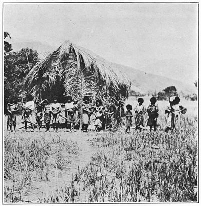 Better class of Negrito hut, Zambales.