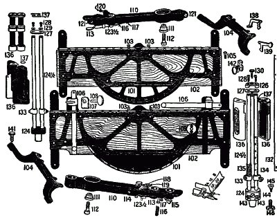 Fig. 268. Parts of Metal Miter Box.