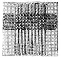 FIG. 44. DAMASK DARNING. WRONG SIDE.