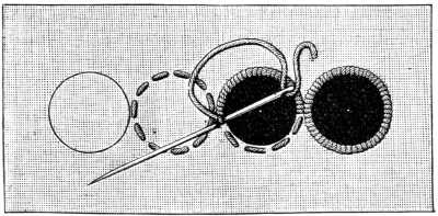 FIG. 186. OVERCAST EYELET HOLES.