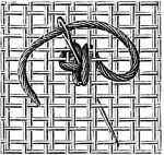 FIG. 275. ROCOCO STITCH. STITCHES ON THE RIGHT SIDE.