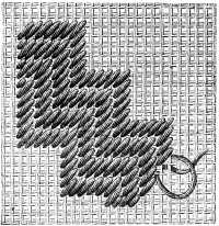 FIG. 284. BYZANTINE STITCH.