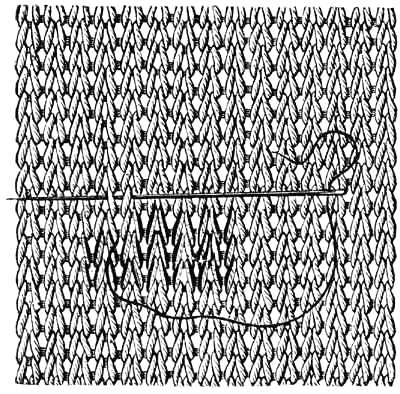 FIG. 366. STRENGTHENING THE LOOPS. FIRST WAY.