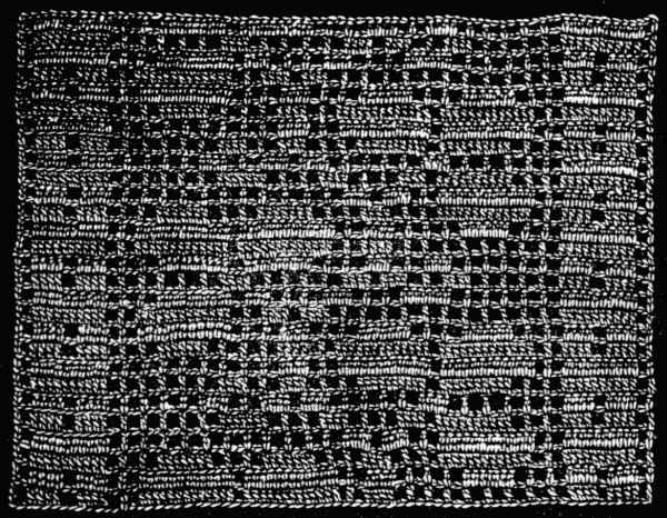 FIG. 437. OPEN-WORK CROCHET MADE AFTER A TAPESTRY PATTERN.