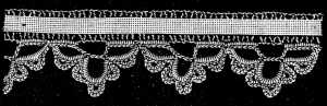 FIG. 459. CROCHET GUIPURE LACE