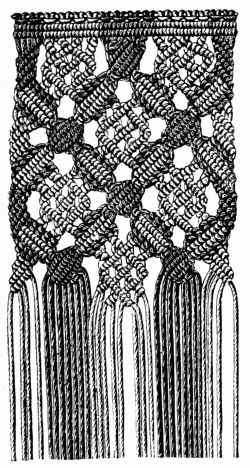 FIG. 566. MACRAMÉ GROUND.