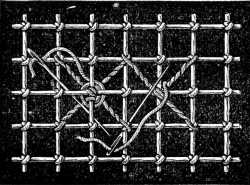 FIG. 652. LAYING THE THREADS FOR A WHEEL AND BEGINNING OF THE WHEEL.