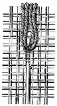 FIG. 846. SMYRNA STITCH WORKED WITH A CROCHET NEEDLE. FIRST DETAIL.