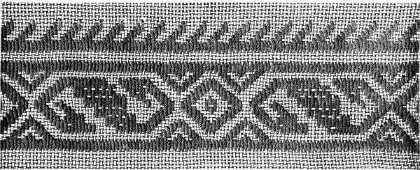 FIG. 866. MOROCCO EMBROIDERY. BORDER AND INSERTION SUITABLE FOR FIG. 863.