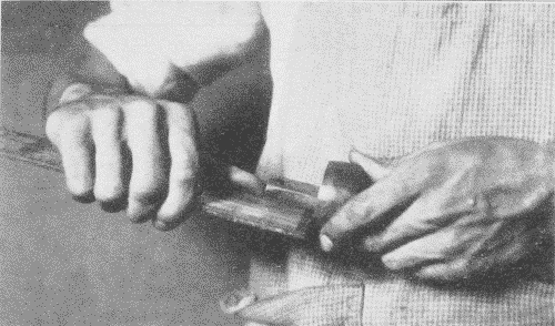 Fig. 213. Setting a Marking-Gage.