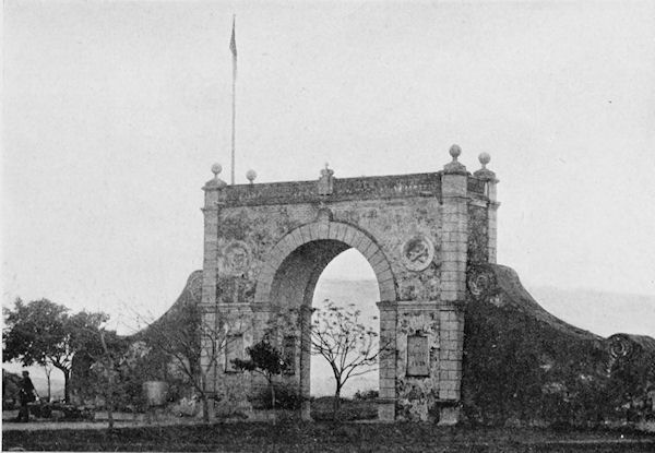 FRONTIER GATE BETWEEN CHINA PROPER AND THE PORTUGUESE COLONY