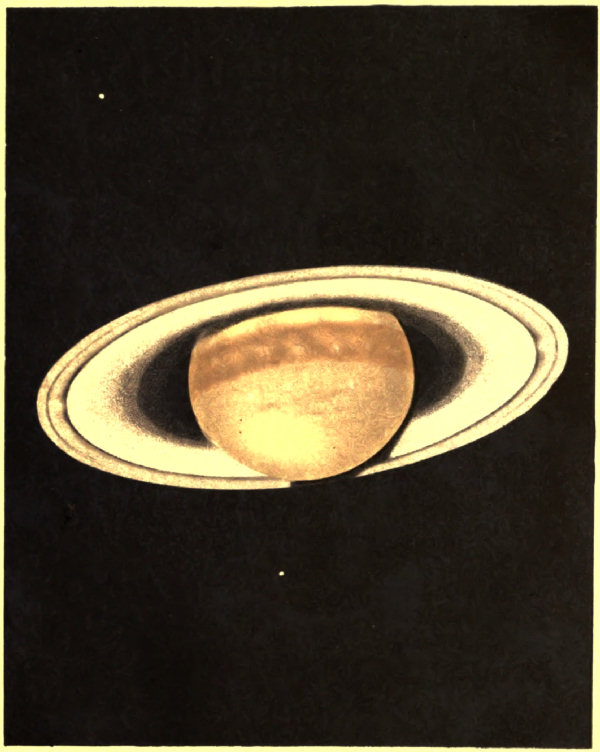 PLATE I. THE PLANET SATURN, IN 1872.