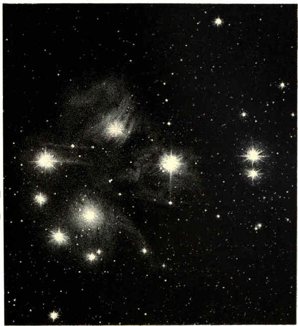 PLATE E. NEBULÆ IN THE PLEIADES.