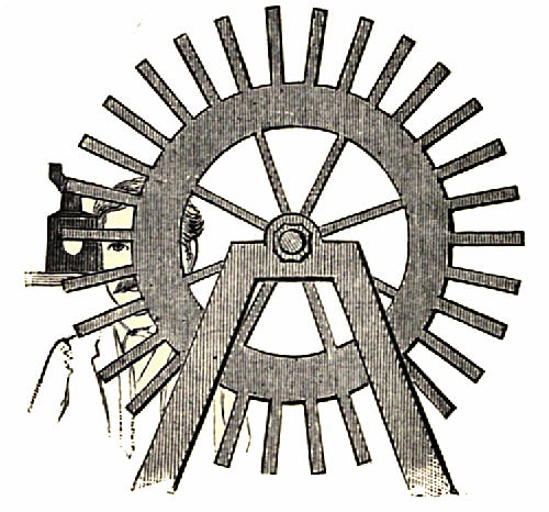 Fig. 63.—Mode of Measuring the Velocity of Light.