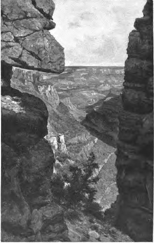 GRAND CAÑON OF THE COLORADO—VIEW FROM THE HANSE TRAIL.