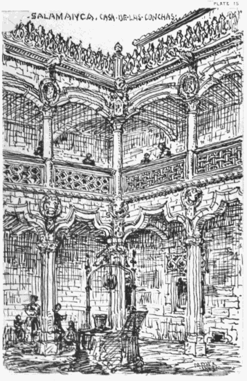 PLATE 15 SALAMANCA, CASA DE LAS CONCHAS MDW 1869