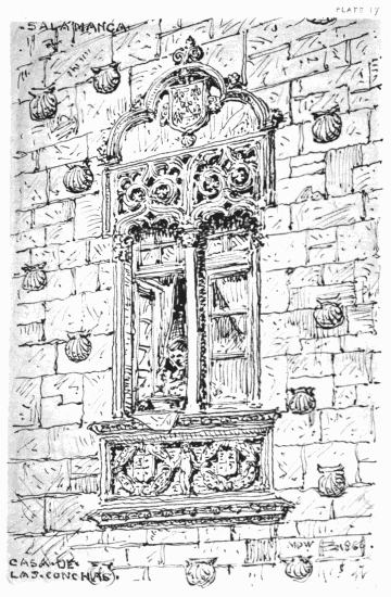 PLATE 17 SALAMANCA MDW 1869 CASA DE LAS CONCHAS.