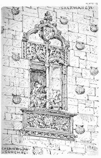 PLATE 19 SALAMANCA CASA DE LAS CONCHAS MDW 1869