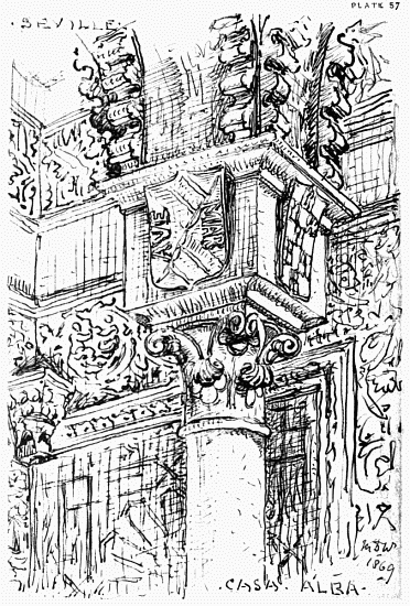 PLATE 57 SEVILLE MDW 1869 CASA ALBA