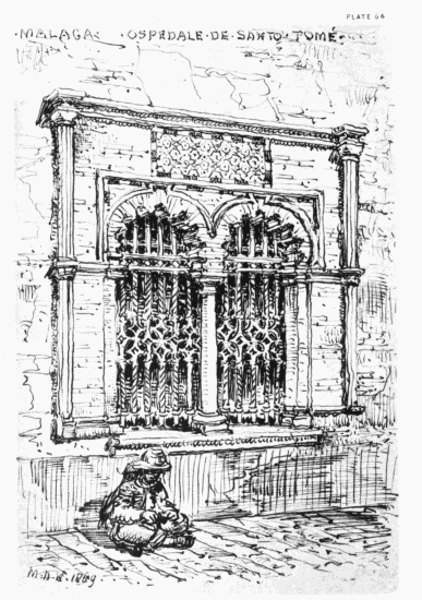 PLATE 64 MALAGA OSPEDALE DE SANTO TOMÉ MDW 1869