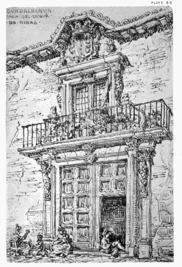 PLATE 80 GUADALAXARA CASA DEL DUQUÉ DE RIBAS MDW 1869