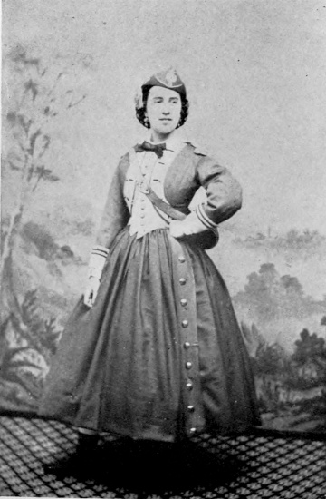 Clara Louise Kellogg as Figlia  From a photograph by Black & Case