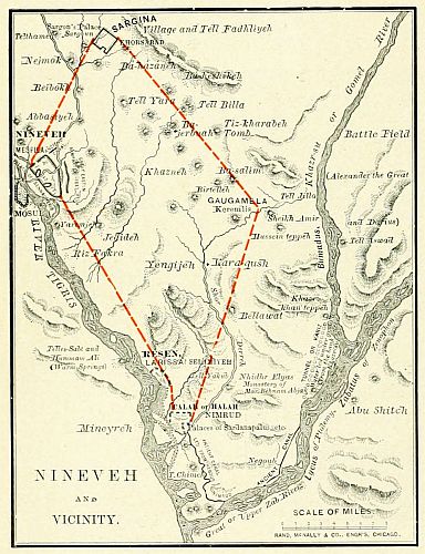 map: NINEVEH AND VICINITY.