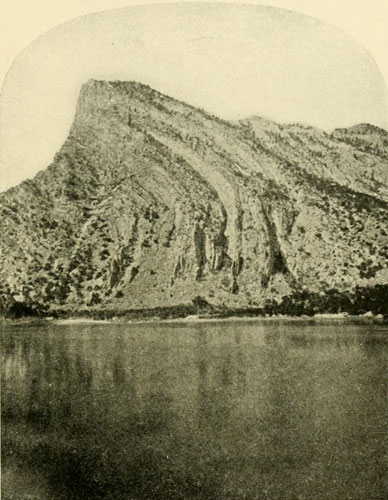 Entrance to Split-Mountain Canyon, Right Hand Cliffs.