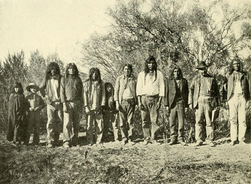 Professor McGee and a Group of Cocopas.