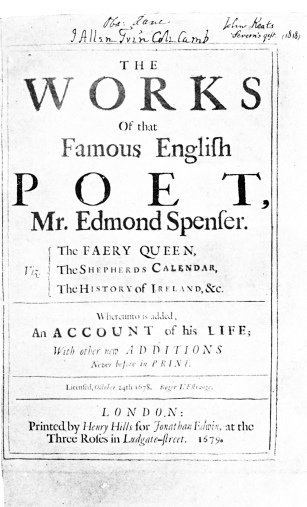 JOHN KEATS’S COPY OF SPENSER’S WORKS