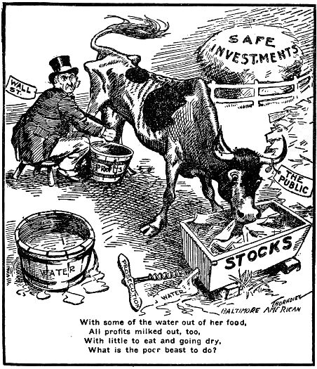  With some of the water out of her food, All profits milked out, too, With little to eat and going dry, What is the poor beast to do?