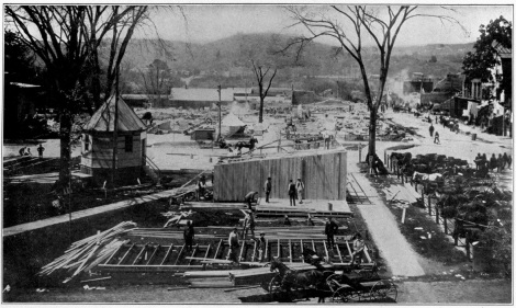 Photograph by C. D. Hine, May 7, 1902  NEW MILFORD AFTER THE FIRE