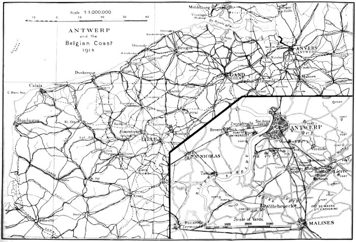 ANTWERP and the Belgian Coast 1914